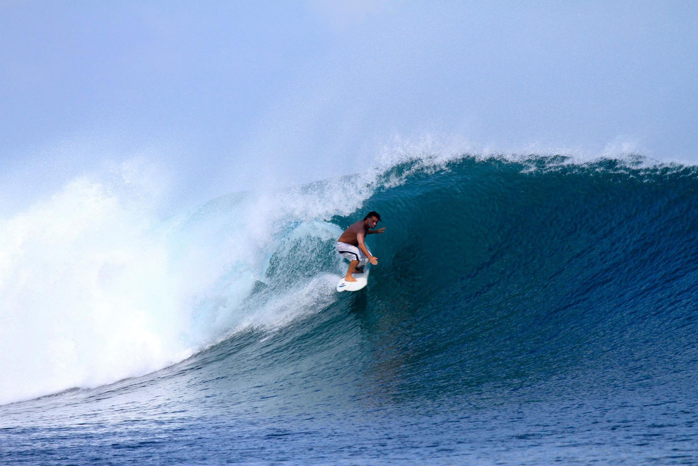 Christian Bessera curte um G-Land divertido.