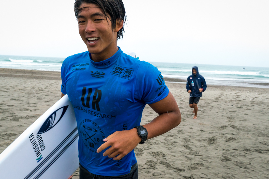 UR ISA World Surfing Games 2018, Long Beach, Tahara, Japão.