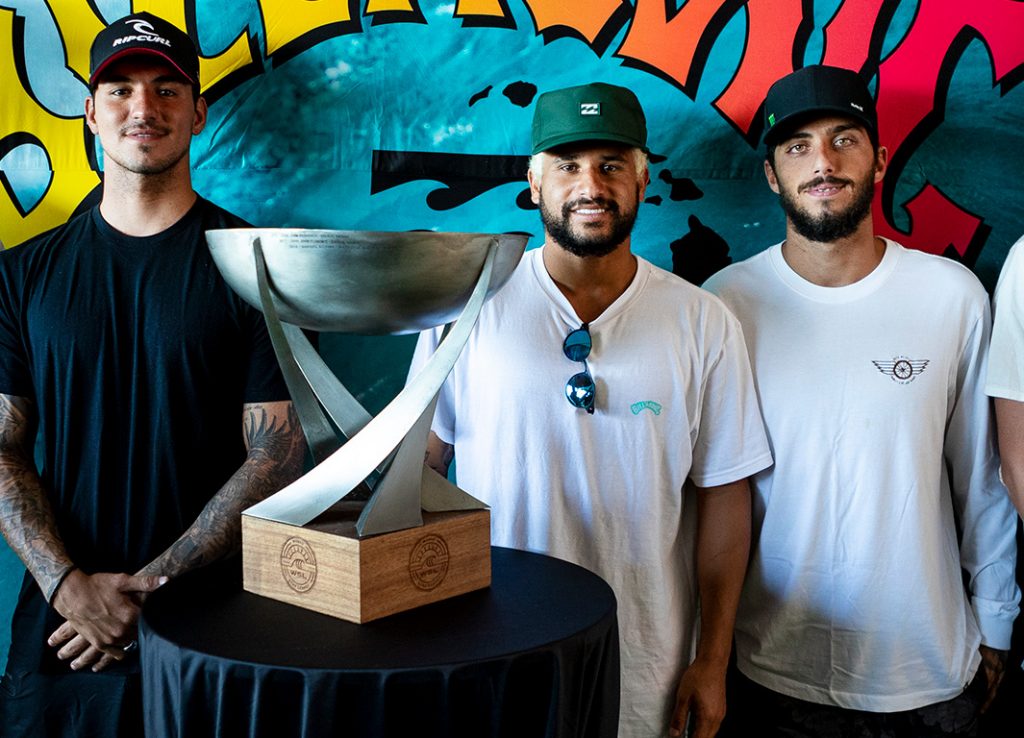 Gabriel Medina, Italo Ferreira e Filipe Toledo