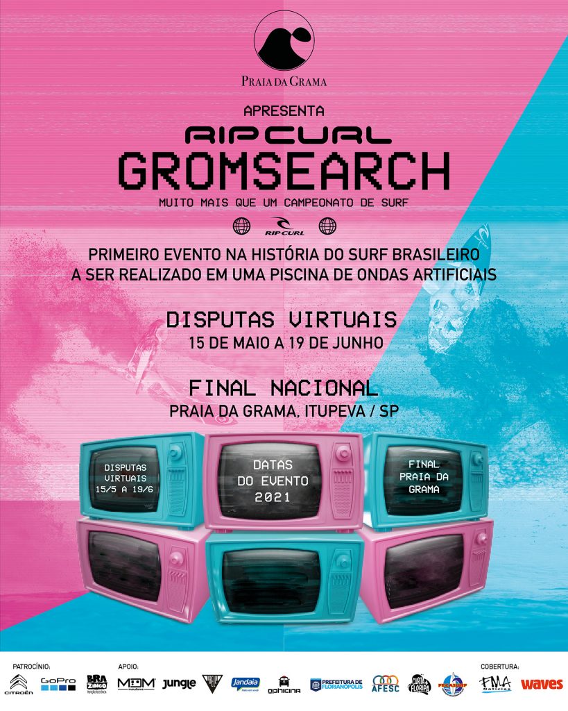 Cartaz do Rip Curl Grom Search 2021