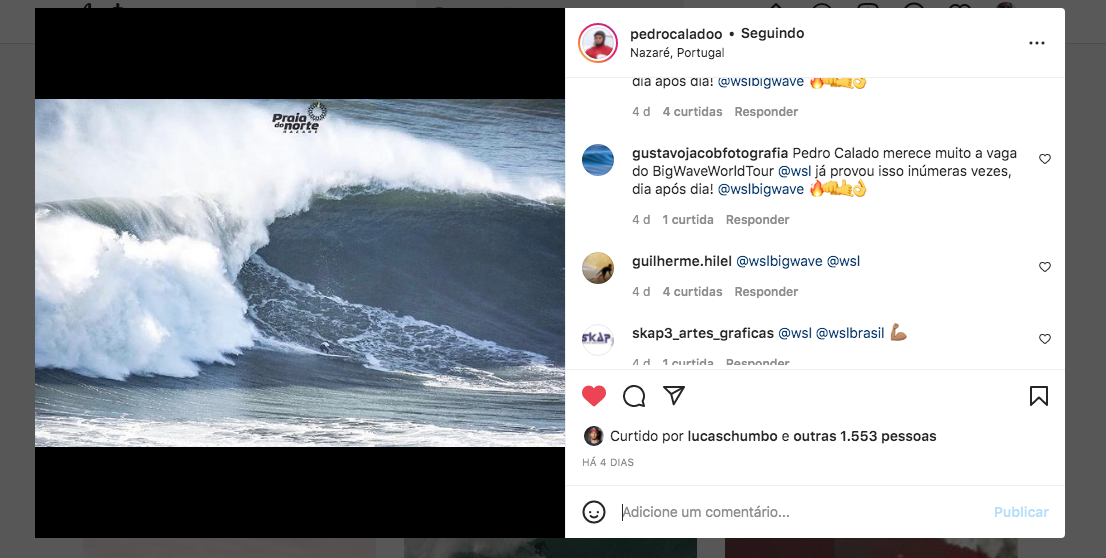 Pedro Calado no Big Wave World Tour