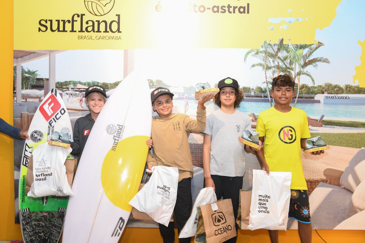 Pódio Sub 12, Surfland Brasil apresenta Circuito Surf Talentos Oceano 2022, Garopaba (SC)