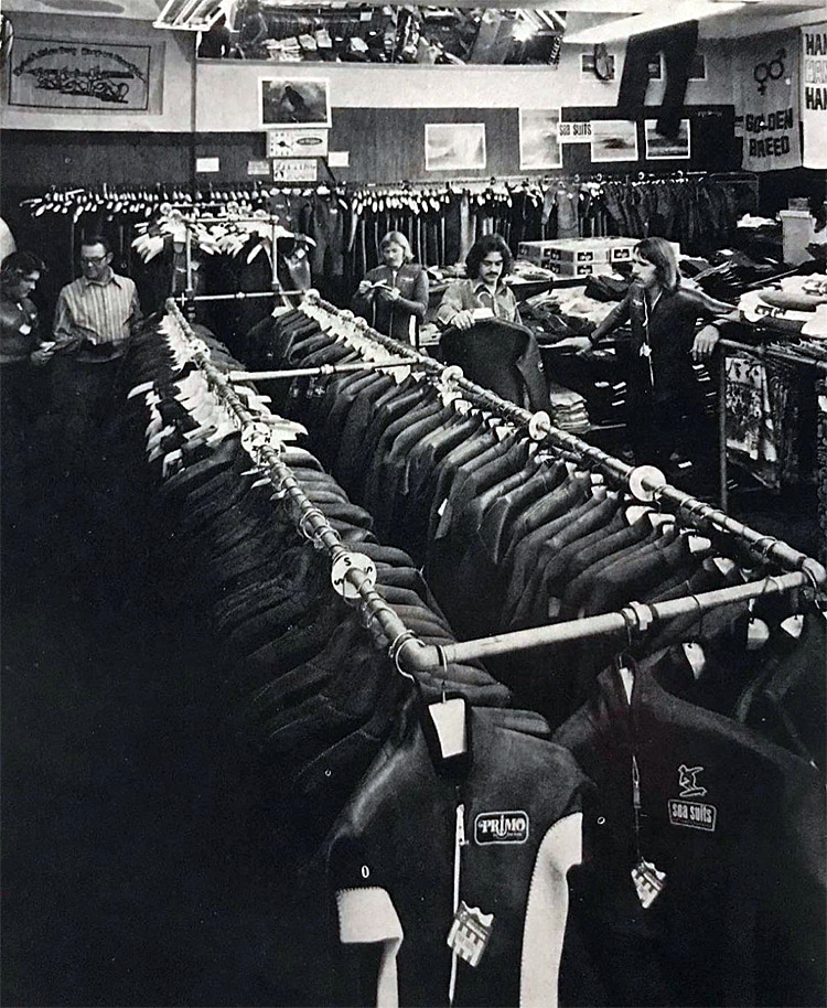 Jack's Surf Shop em 1973
