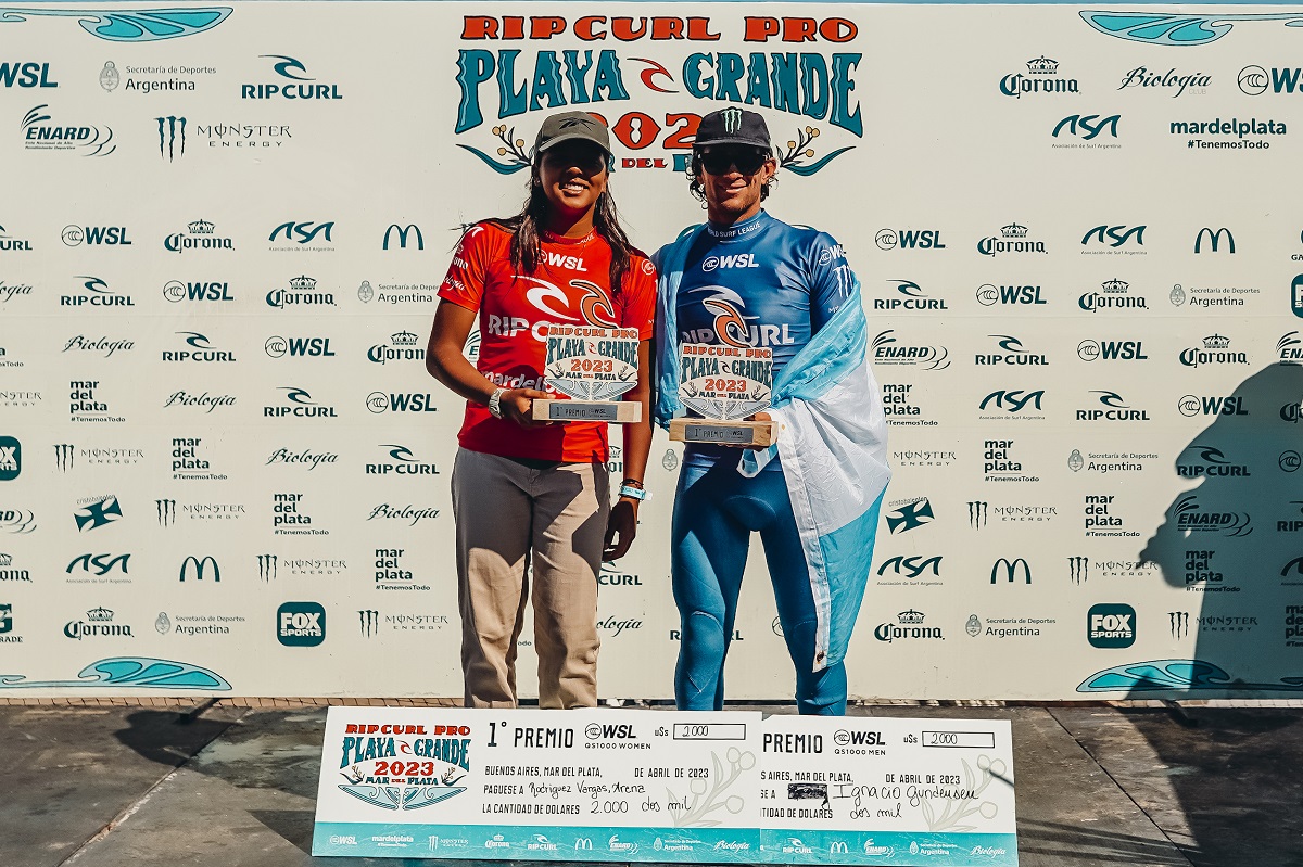 Arena Rodriguez Vargas e Nacho Gundesen, campeões em Mar del Plata.