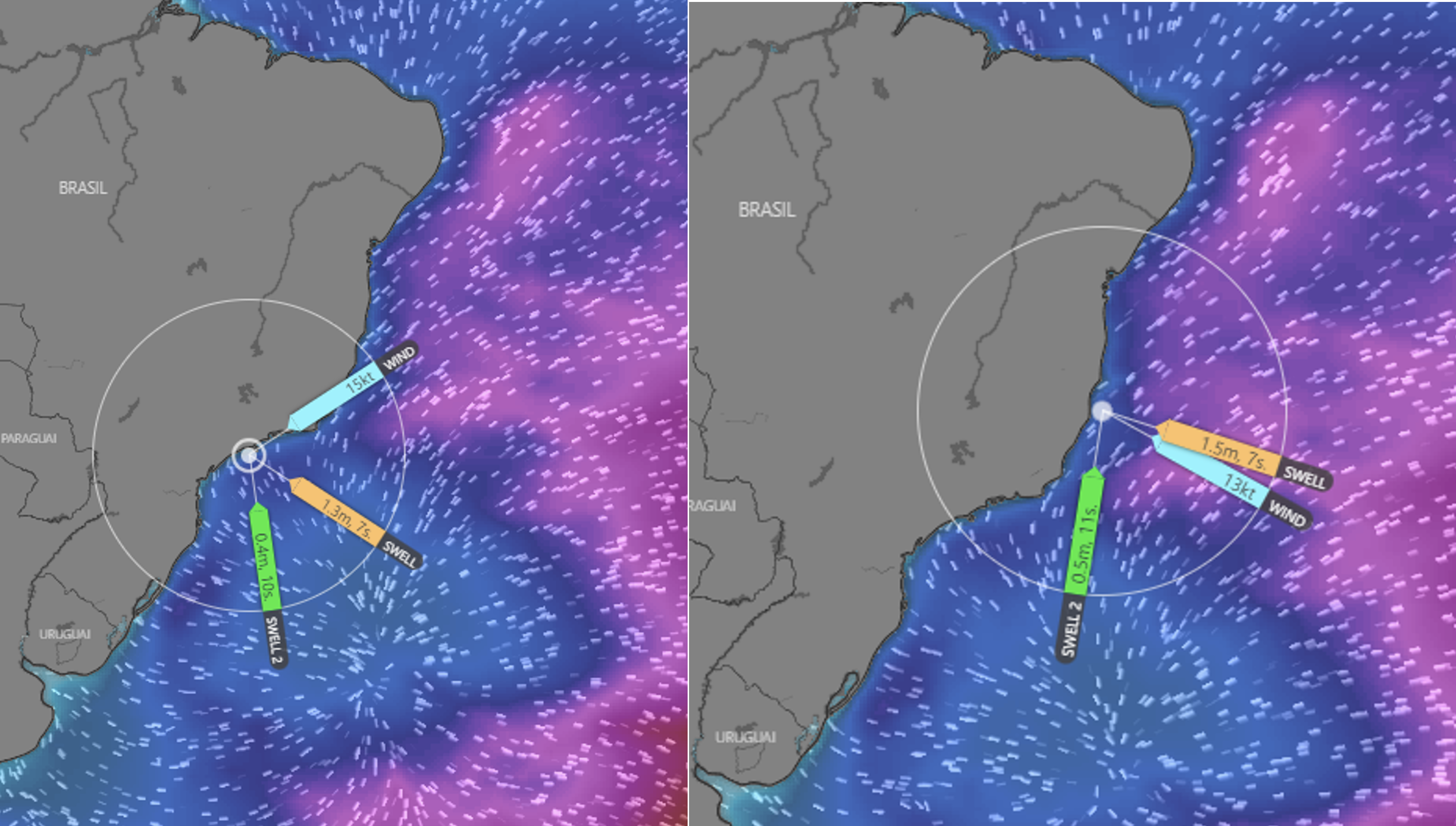 Previsão das ondas