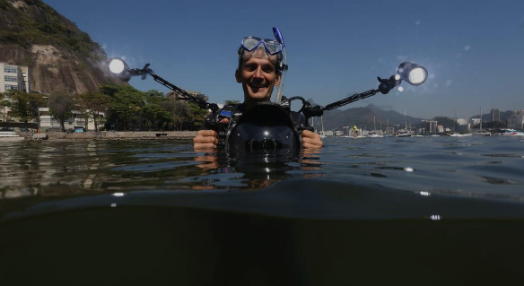 Ricardo Gomes, diretor do Instituto Mar Urbano, em ação