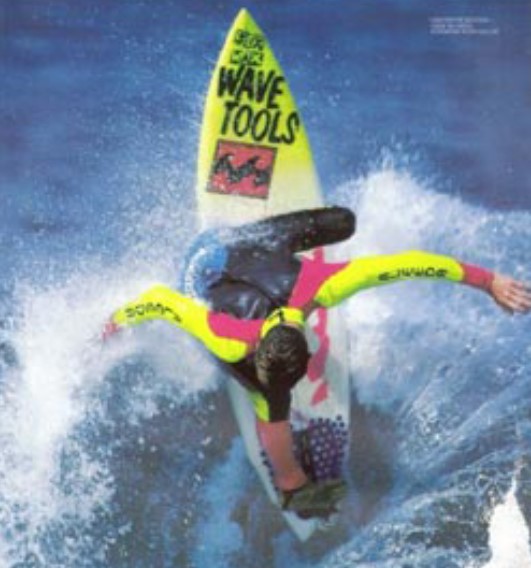 Richie Collins e sua pranchas estilo New Wave