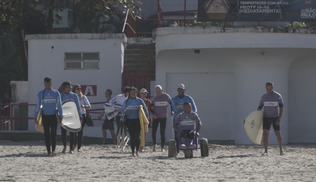 Escola Radical de Surf Adaptado, Santos (SP), julho 2023