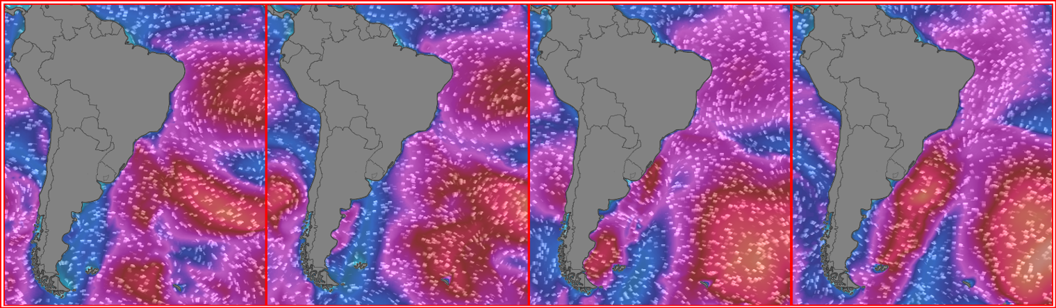 Teremos ondas entre 1,5-2 até quarta, e sexta o vento terral vai favores a arrebentação de boas ondas nas regiões, sul, sudeste e nordeste também (www.windy.com). 