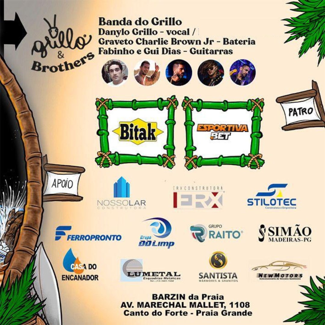 Banda do Grillo é atração no Barzin.