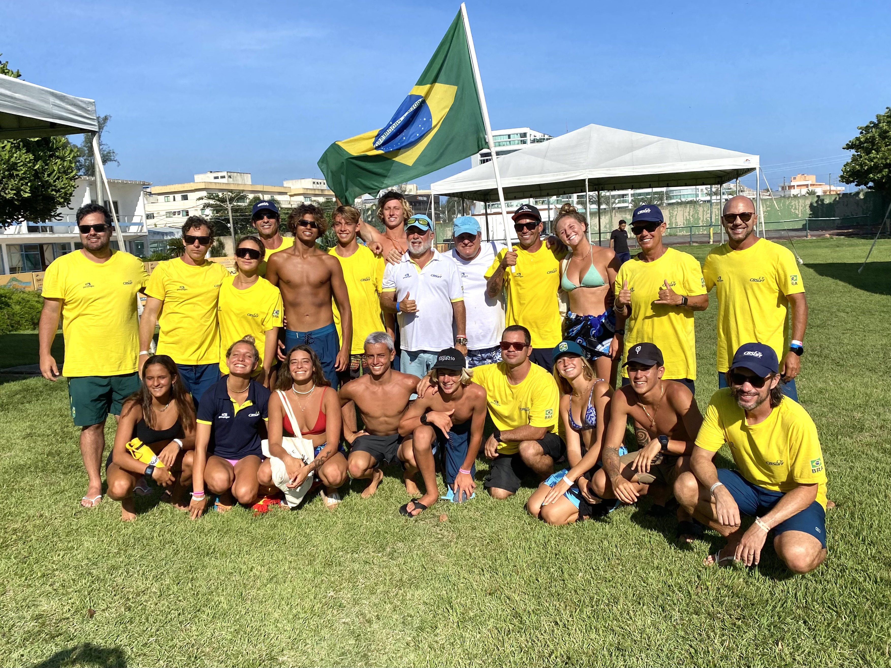 A equipe brasileira contou com todo suporte da CBSurf.