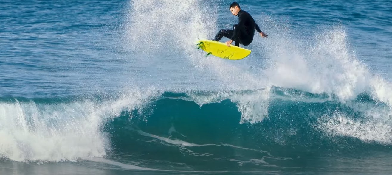 Harley Batista mostrou que o surfe está no pé.