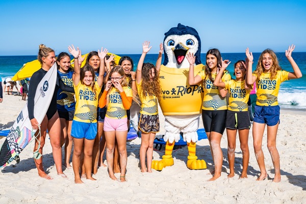 Saquá, mascote da etapa brasileira do circuito mundial.