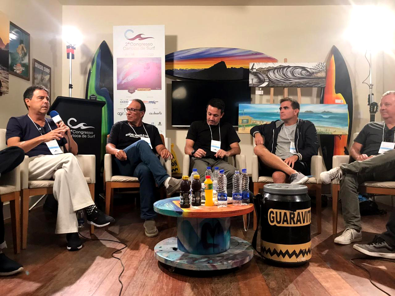 Painel Surfe Midia - Pepê Cesar, Diogo Mourão, Breno Dines, Rafael Melin e Gustavo Frank.