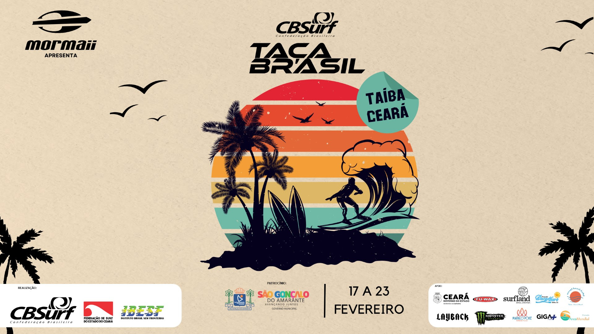 Cartaz Taça Brasil Taíba. Ceará janeiro 2025