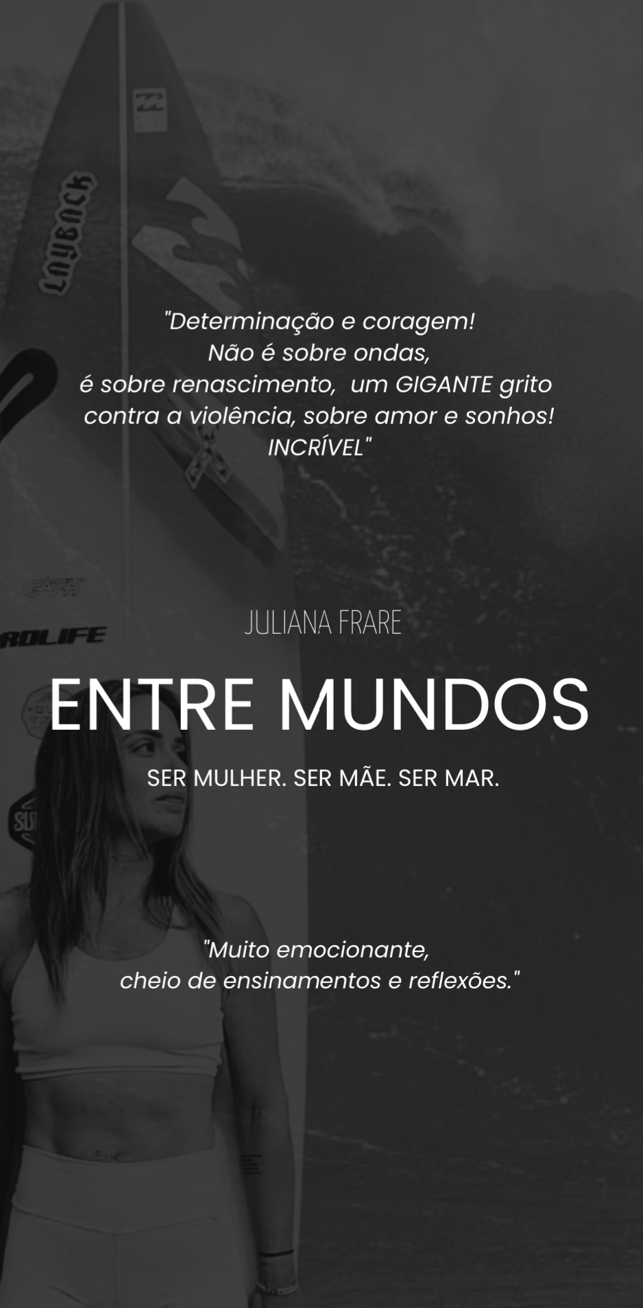 Flyer do filme Entre Mundos, de Juliana Frare.