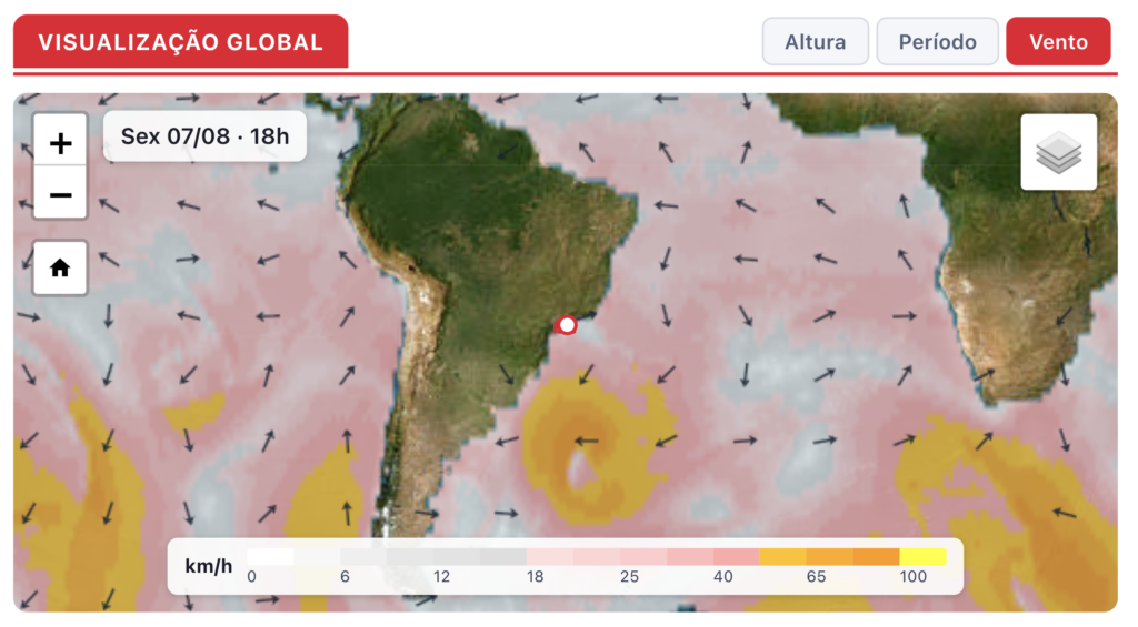 Modelo Waves de previsão dos ventos