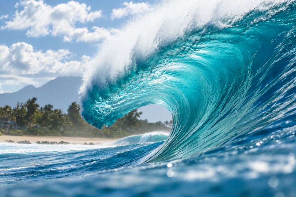 Pipeline, North Shore de Oahu, Havaí.