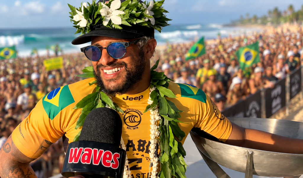 Italo Ferreira, Billabong Pipe Masters 2019, North Shore de Oahu, Havaí. Entrevista Waves.