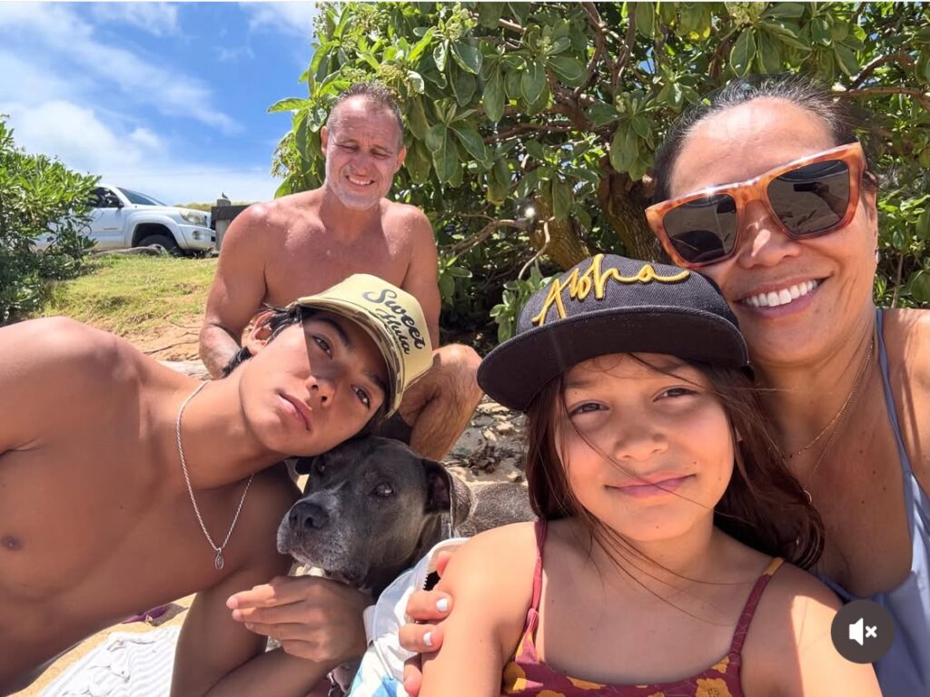Ian Pegoraro e família, Jaws, Peahi, Maui, Havaí.